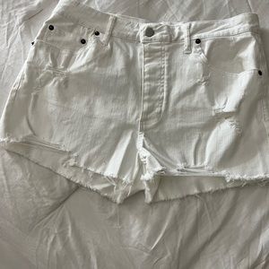 Steve Madden BB Dakota white hot denim shorts size 27